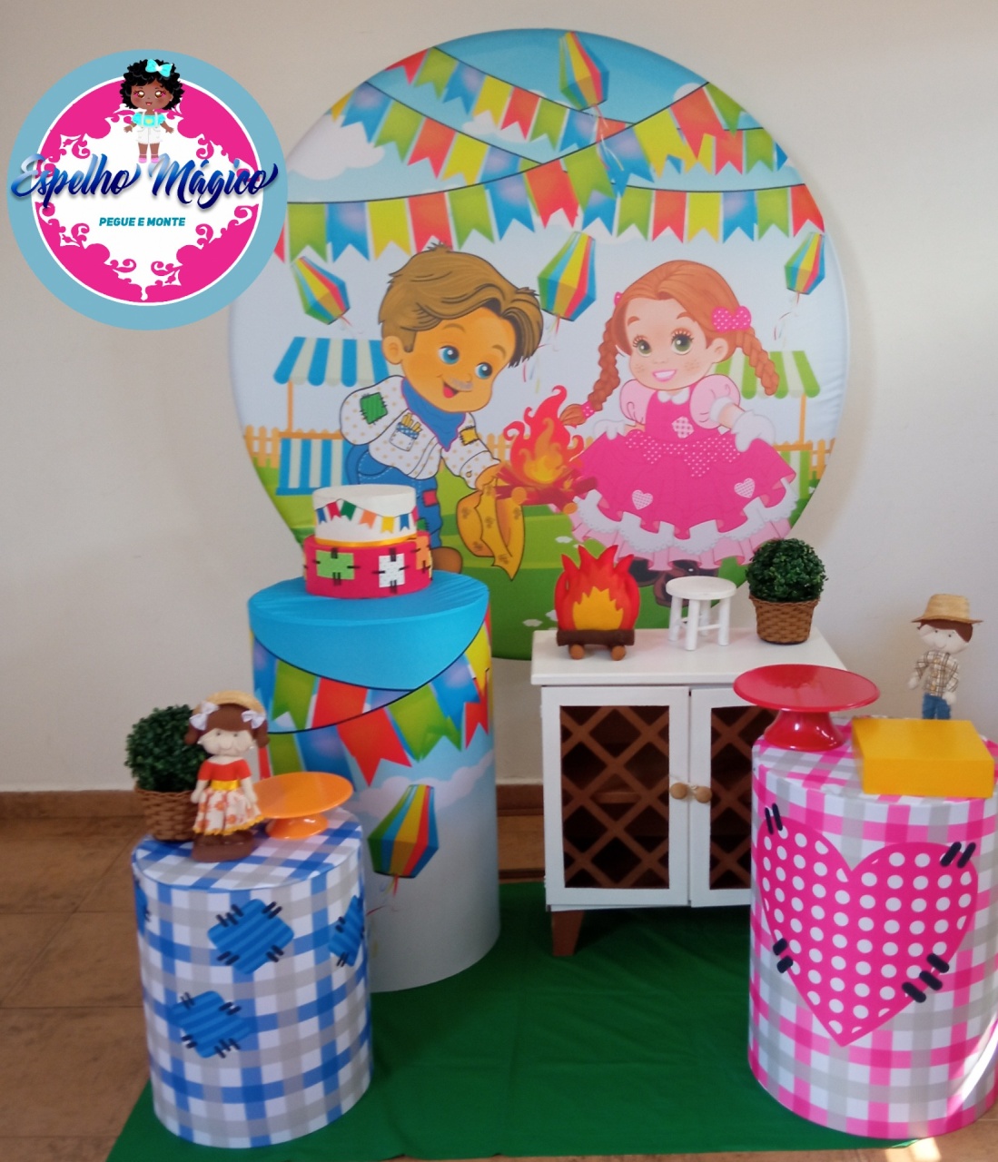 Festa Junina Menino E Menina  Combo 1 - Espelhomagicopeguemonte
