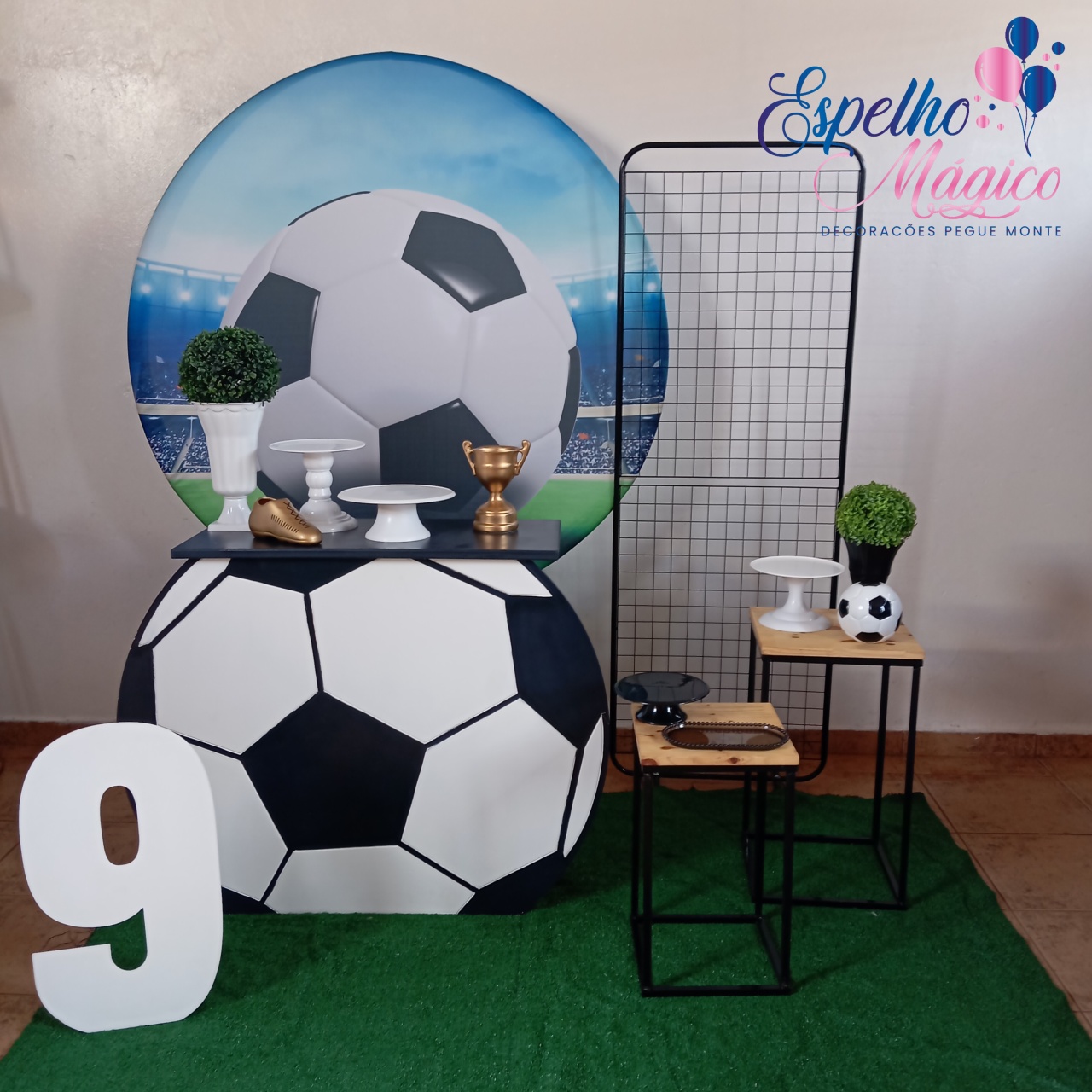 Decoração Futebol - Espelhomagicopeguemonte
