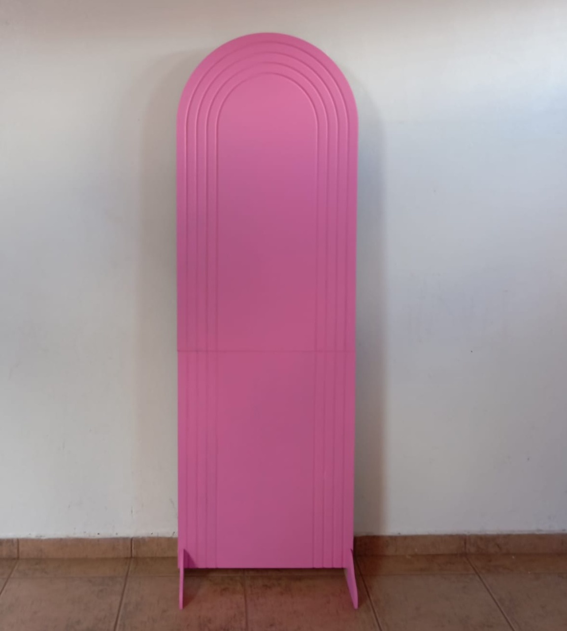 Painel Romano Metade Frisado Metade Liso Rosa - Espelhomagicopeguemonte