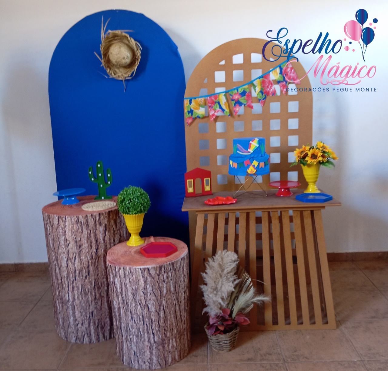 Decoração de Festa Junina - Espelhomagicopeguemonte