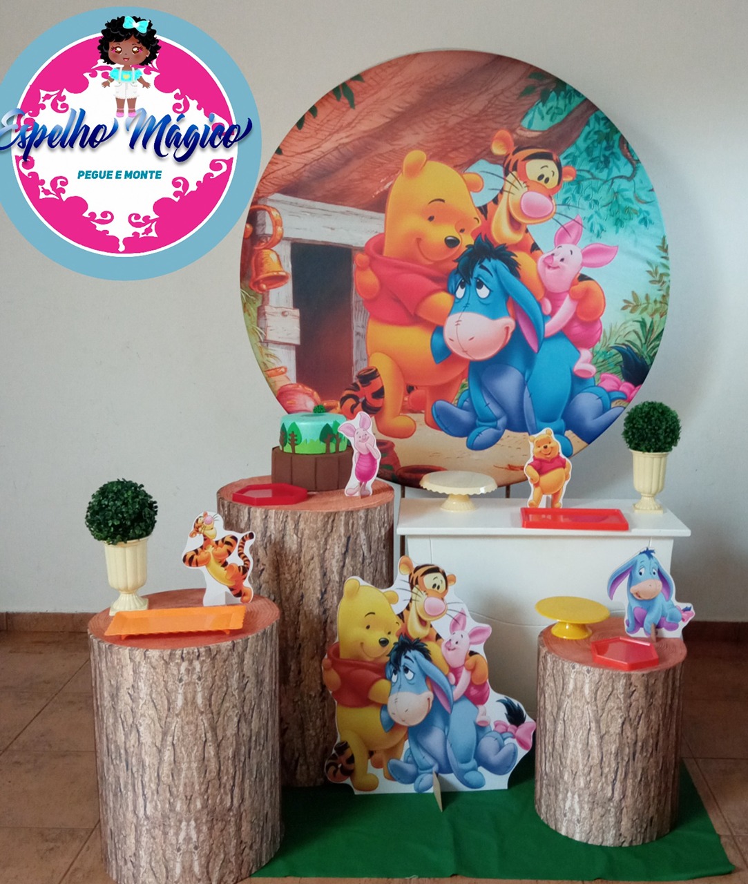 Urso Pooh  Combo 1 - Espelhomagicopeguemonte
