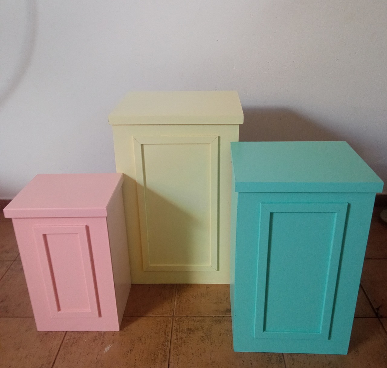Trio de Mesa Boiserie Candy Color - Espelhomagicopeguemonte