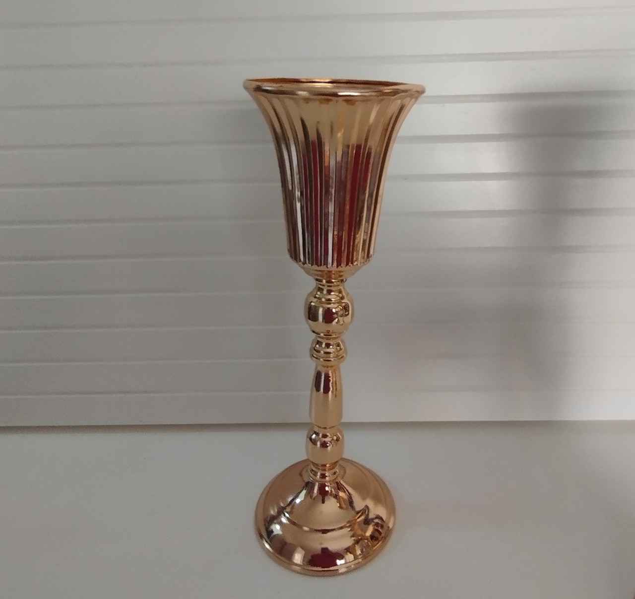 Vaso Luxo Dourada G - Espelhomagicopeguemonte