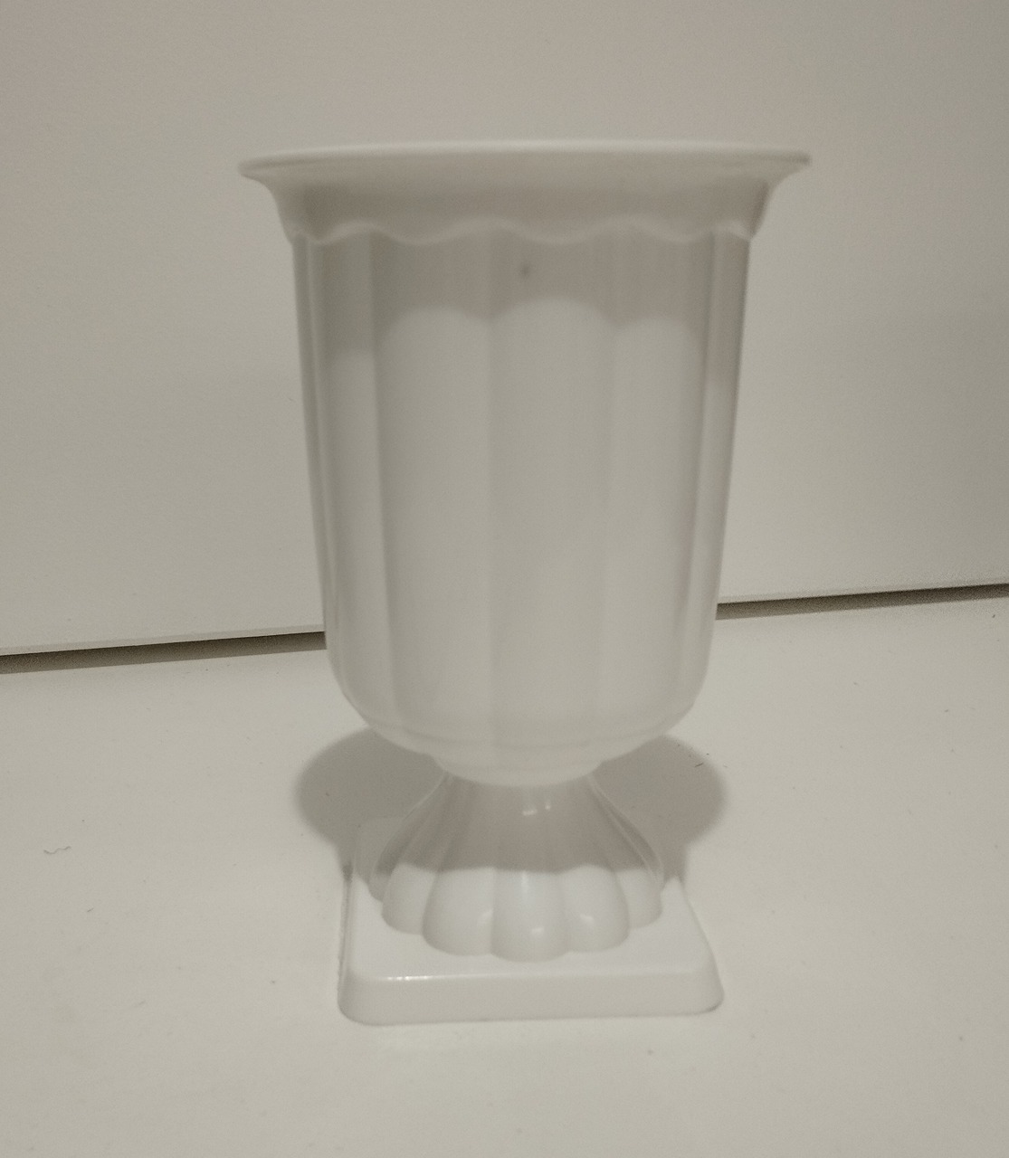 Vaso Grego Branco - Espelhomagicopeguemonte