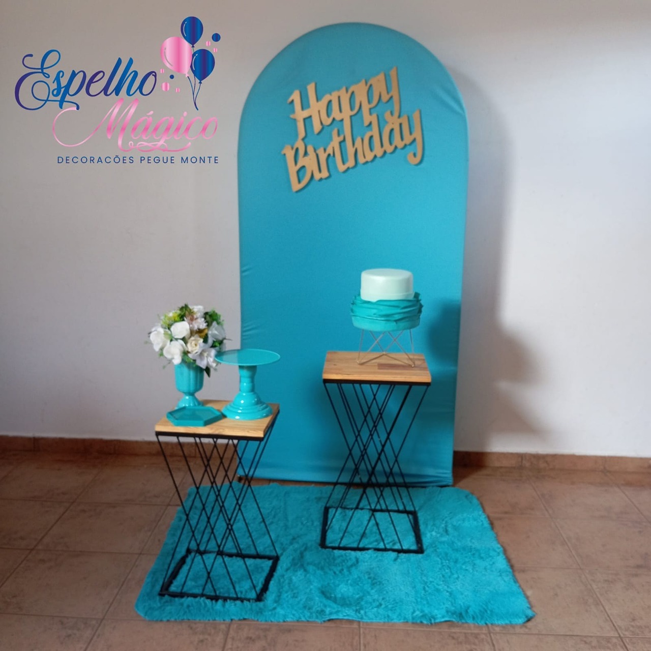 Kit Painel Romano Tifany 2 Mesas - Espelhomagicopeguemonte