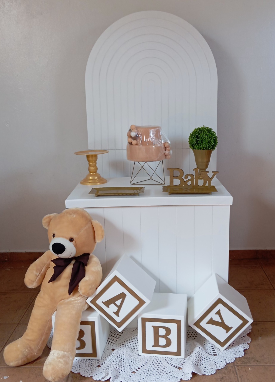 Decoração Chá de Bebê  Cilindro - Espelhomagicopeguemonte