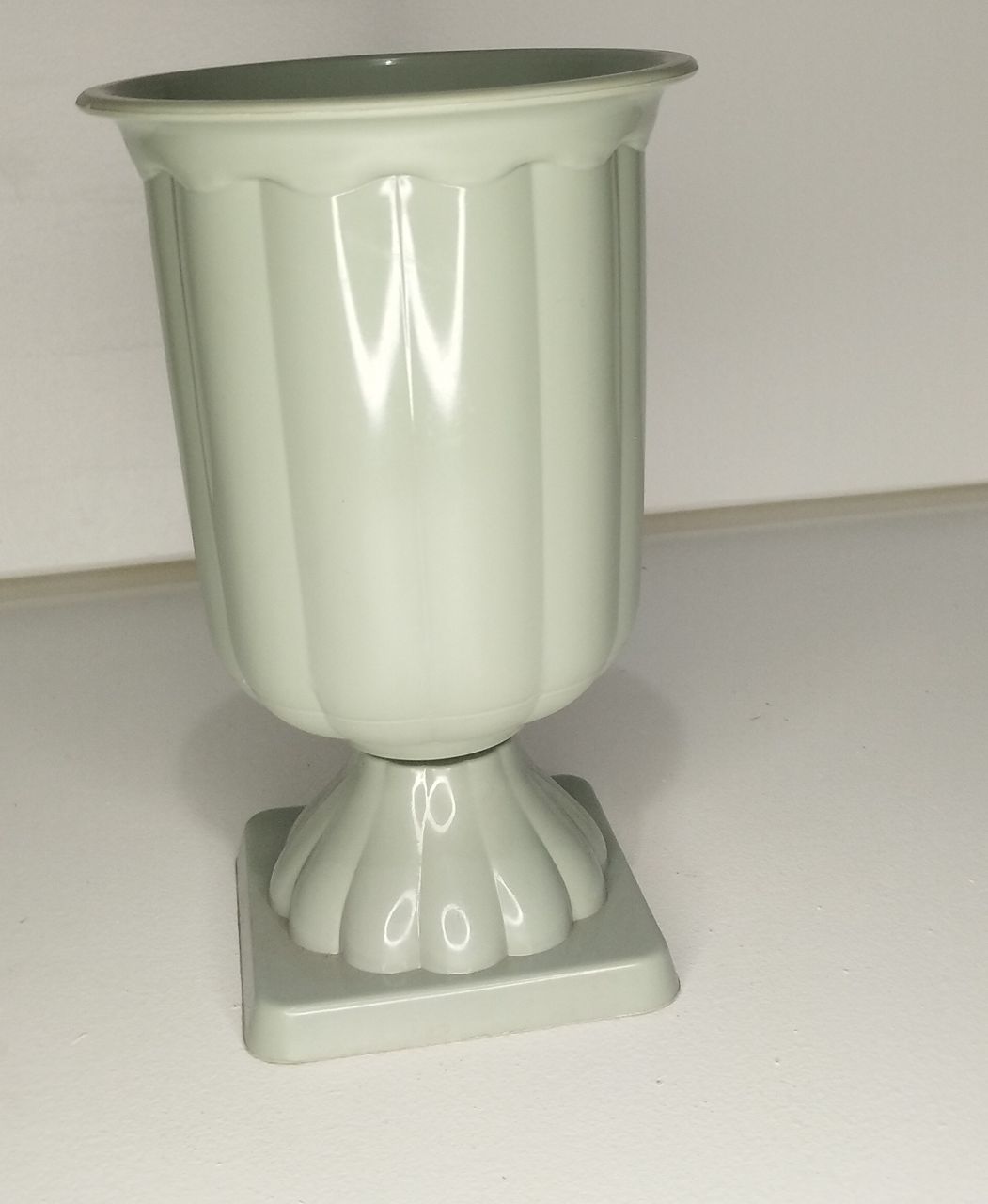 Vaso Grego Verde Eucalipto  - Espelhomagicopeguemonte