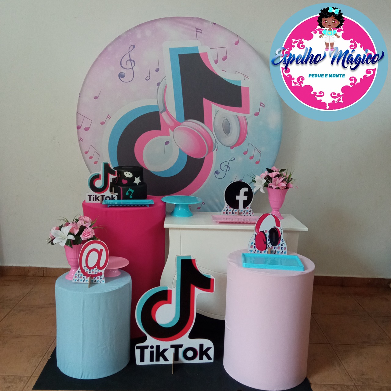 Tik Tok Rosa  Combo 1 - Espelhomagicopeguemonte