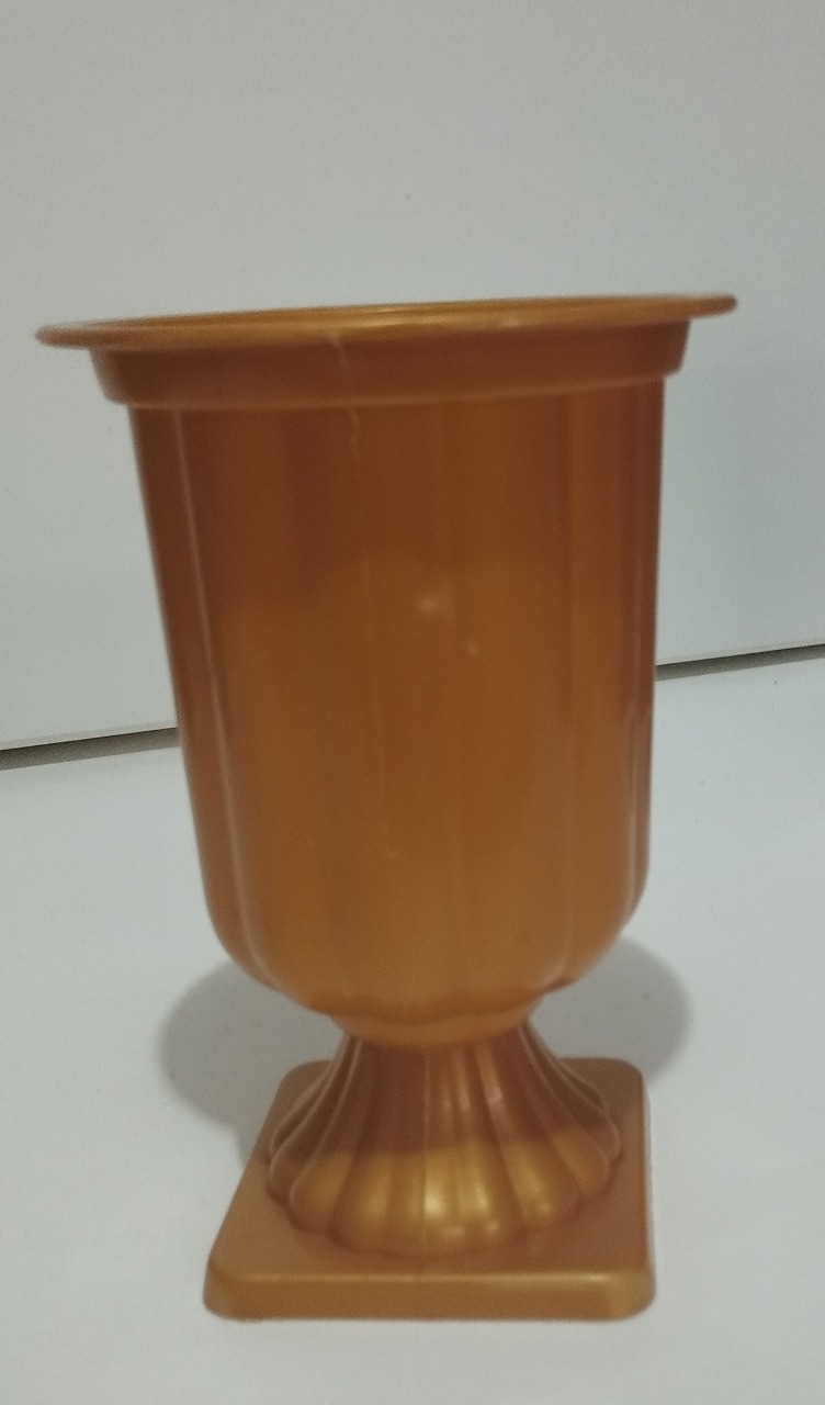 Vaso Grego  Dourado - Espelhomagicopeguemonte