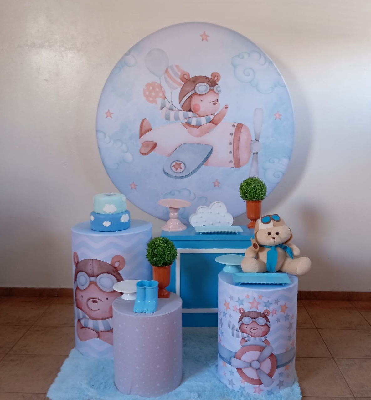 Urso Aviador  Candy Combo 1 - Espelhomagicopeguemonte