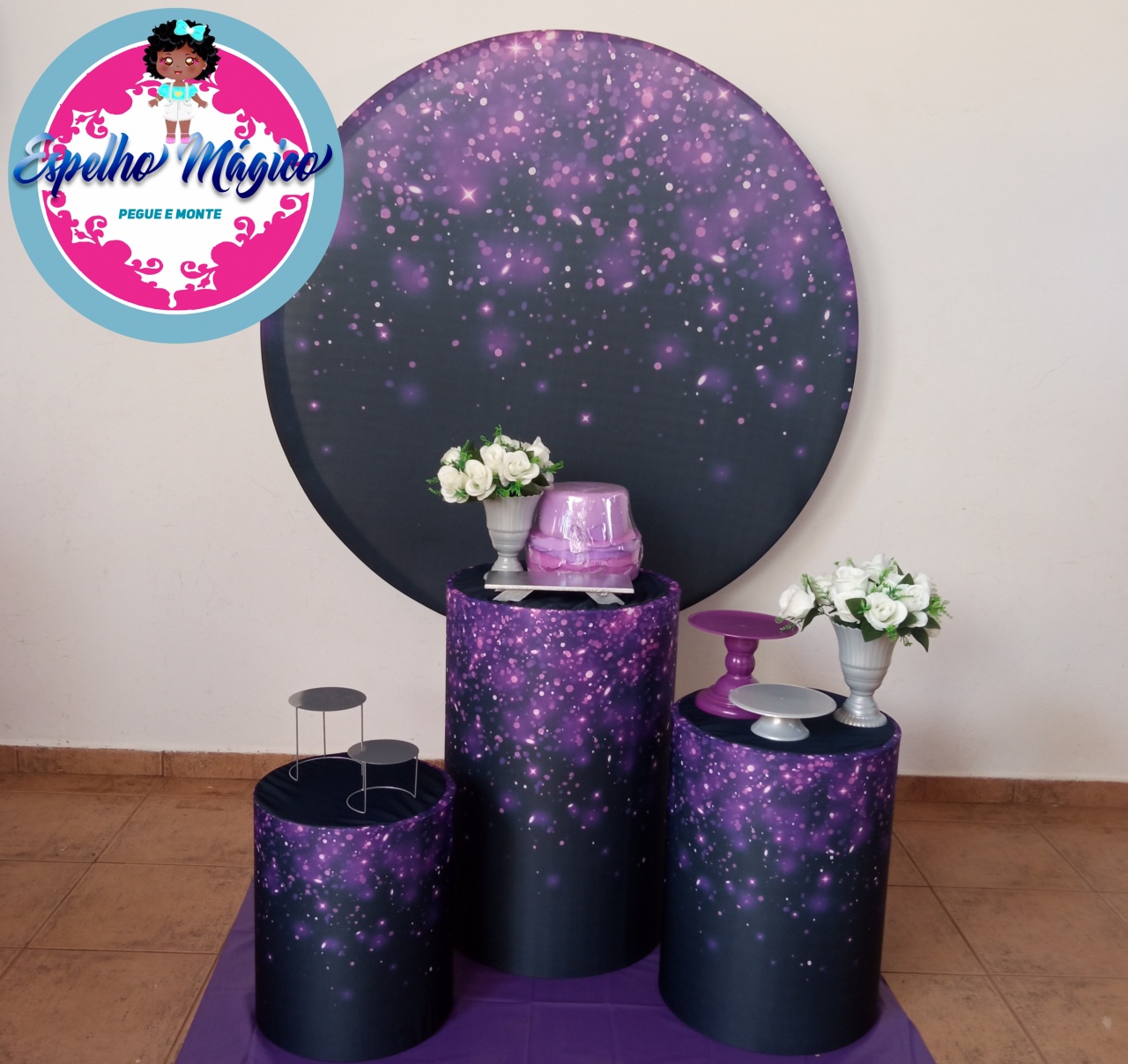 Glitter Roxo Combo 2 - Espelhomagicopeguemonte
