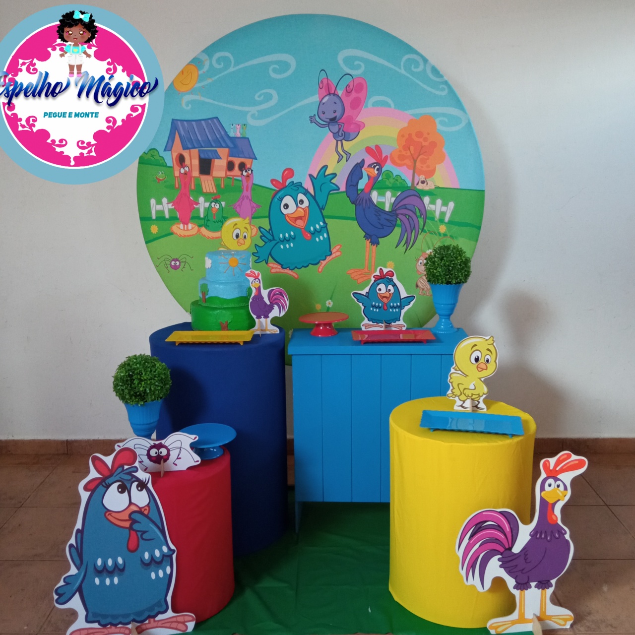 Galinha  Pintadinha   Combo 1 - Espelhomagicopeguemonte