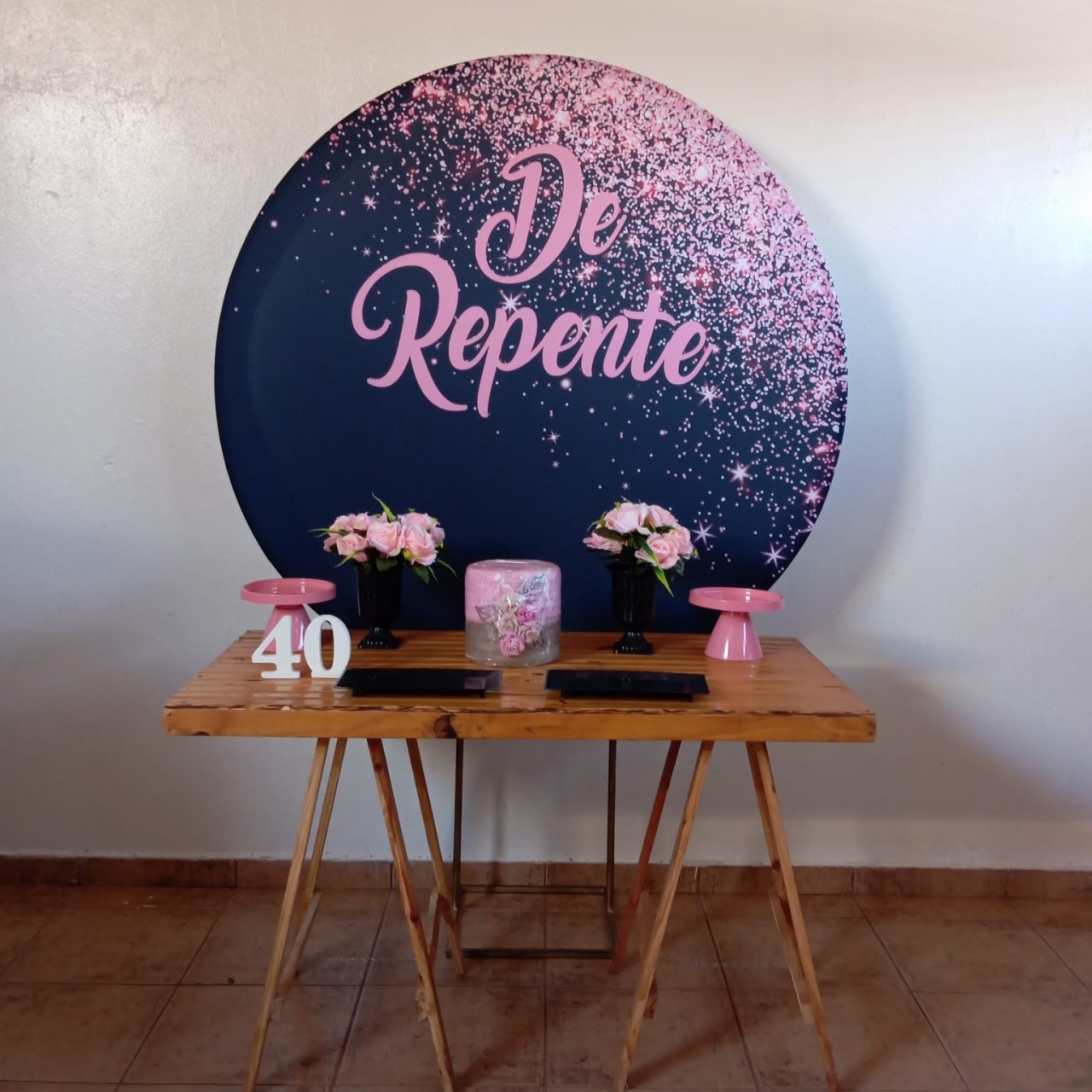 de Repente Glitter Rosa E Preto Combo 3 - Espelhomagicopeguemonte