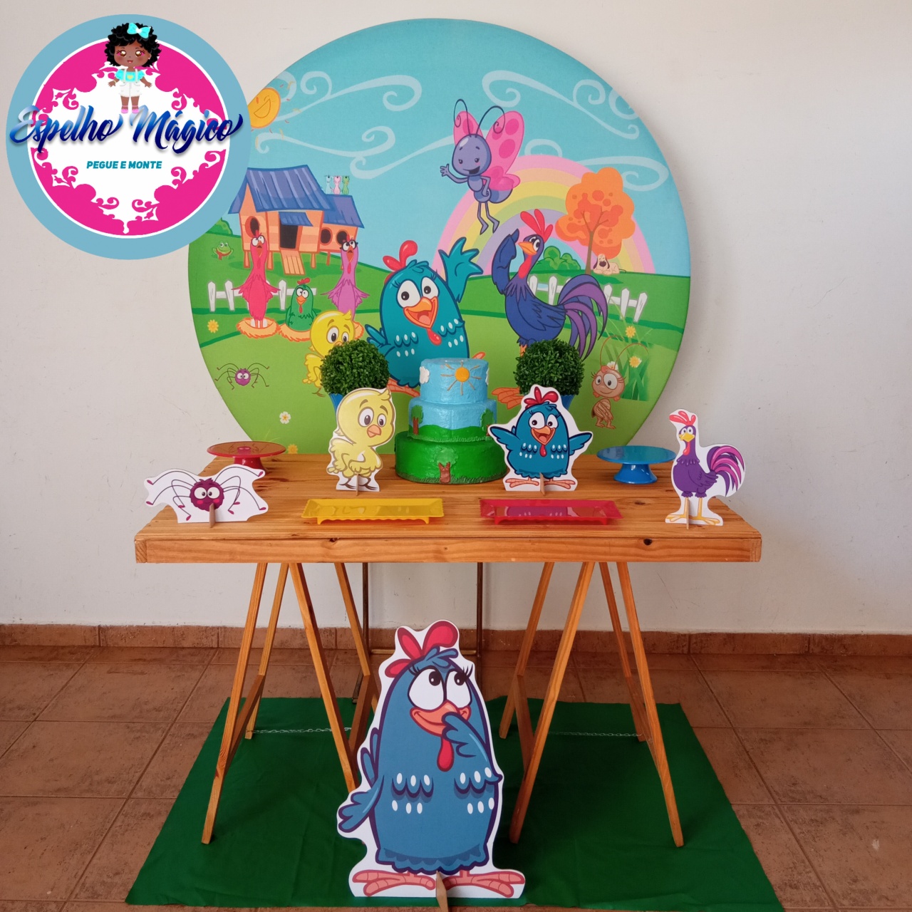 Galinha  Pintadinha Combo 3 - Espelhomagicopeguemonte