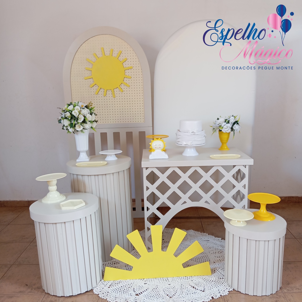 Decoraçao Solzinho Composiçao - Espelhomagicopeguemonte
