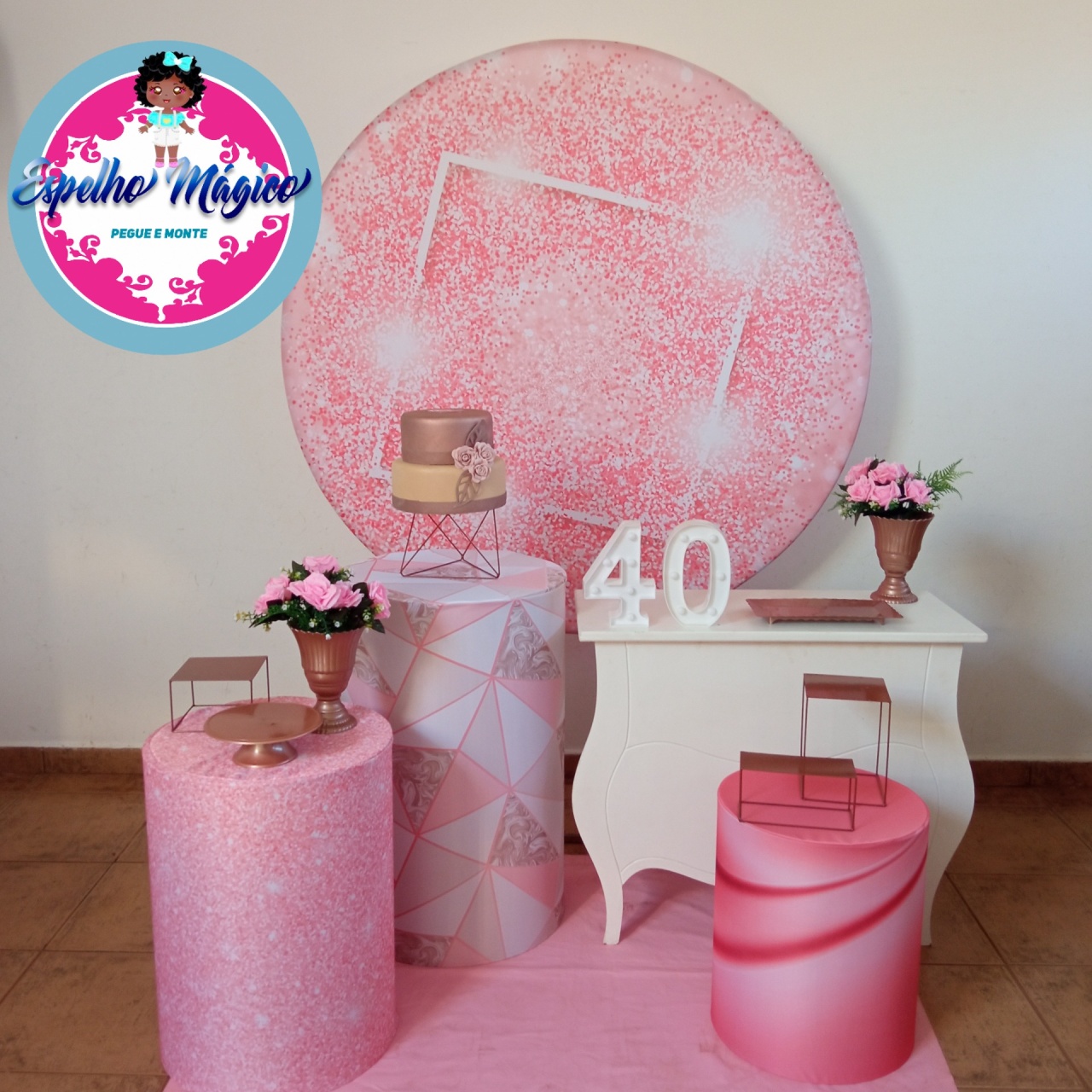 Glitter  Rosa Combo  1 - Espelhomagicopeguemonte