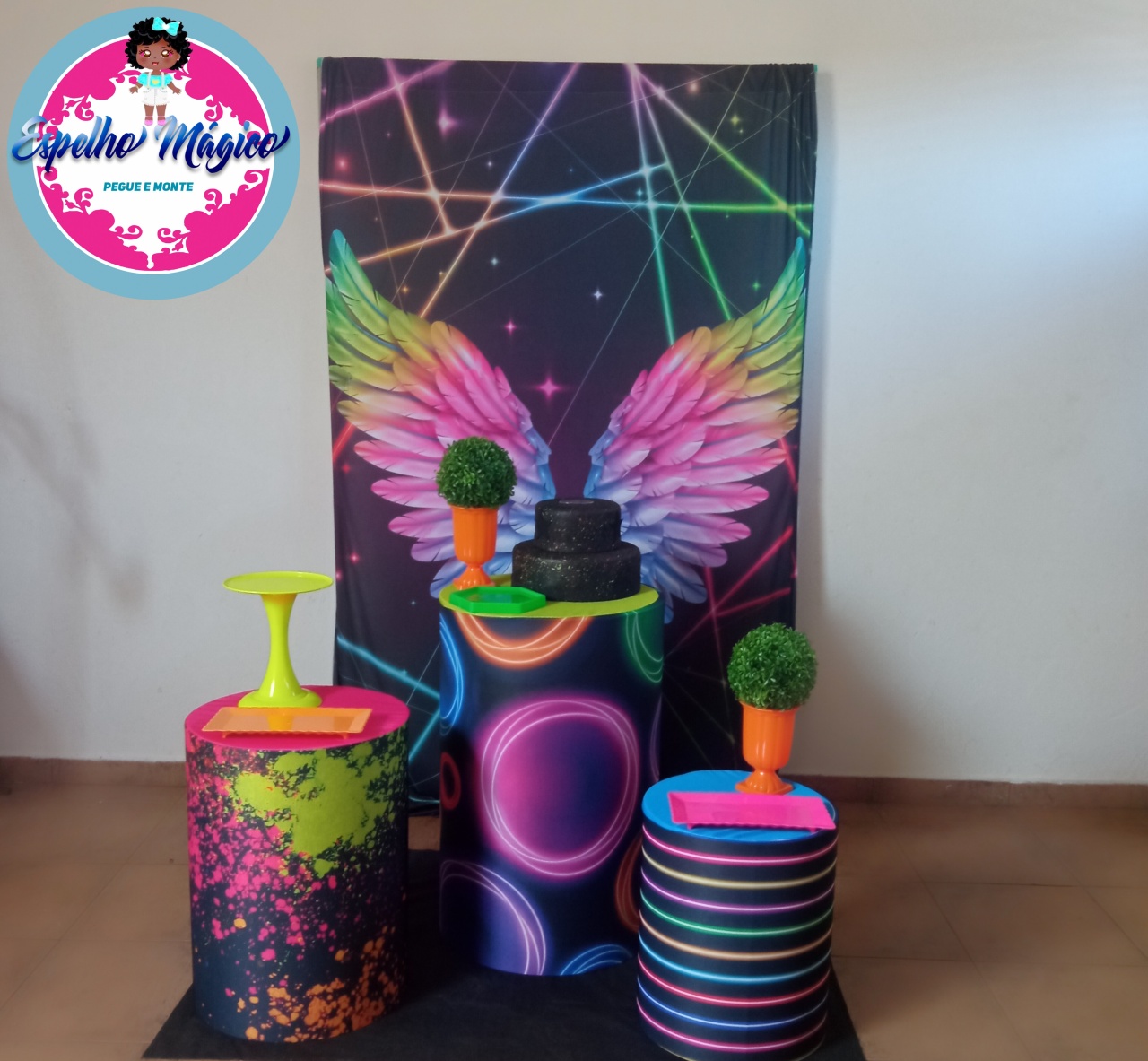 Neon Asas Combo 2 - Espelhomagicopeguemonte
