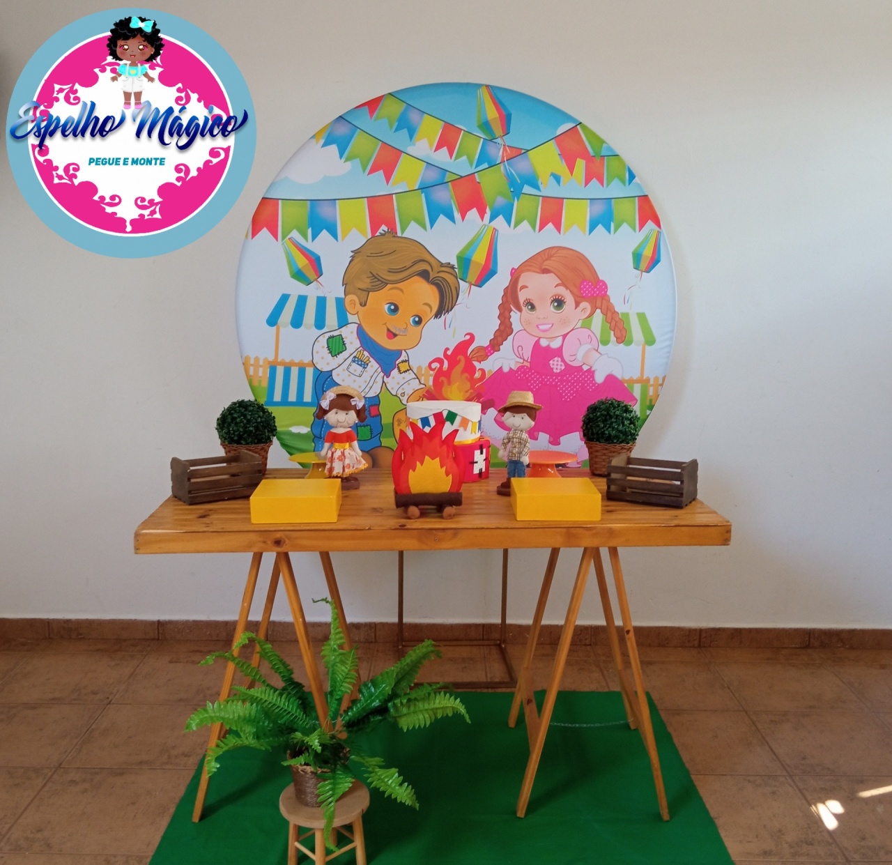 Festa Junina Menino E Menina  Combo 3 - Espelhomagicopeguemonte