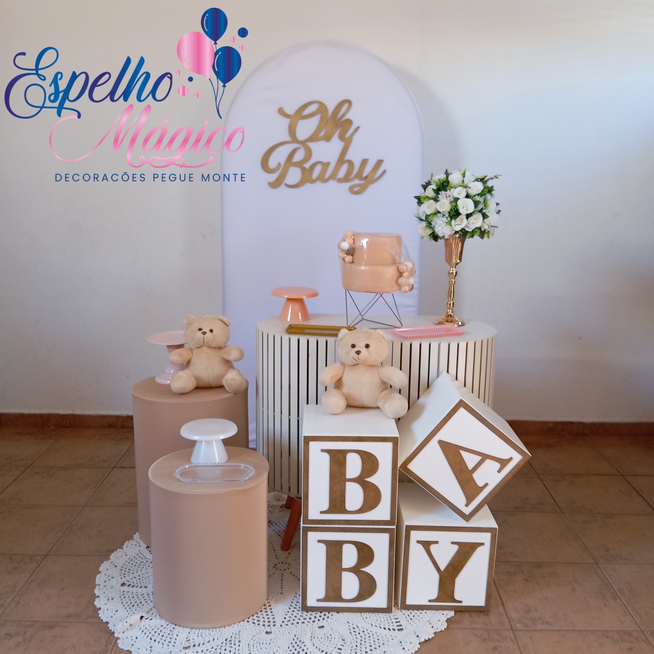  Decoração Cha de Bebê Ou Revelação - Espelhomagicopeguemonte
