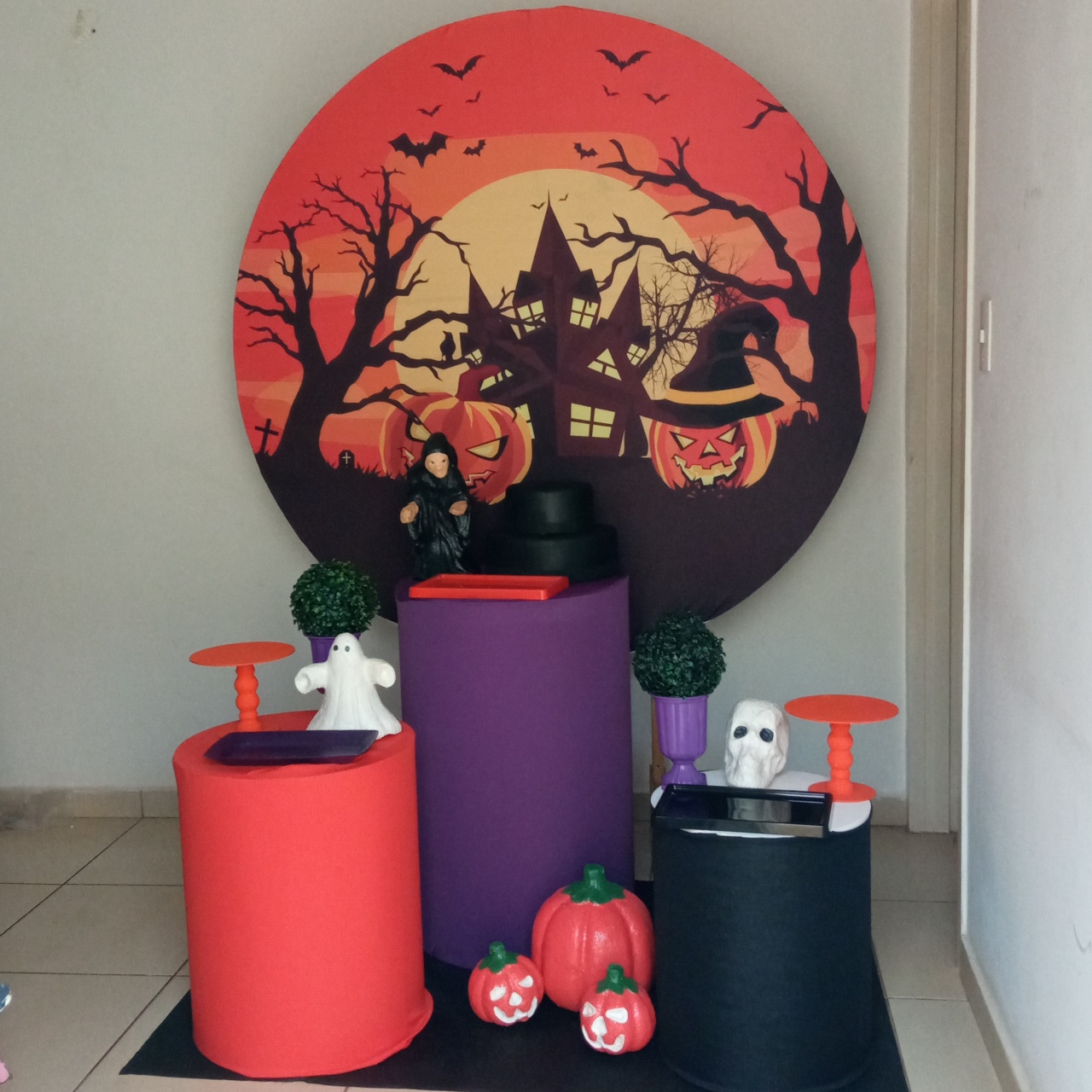 Haloweem  Laranja Combo 2 - Espelhomagicopeguemonte