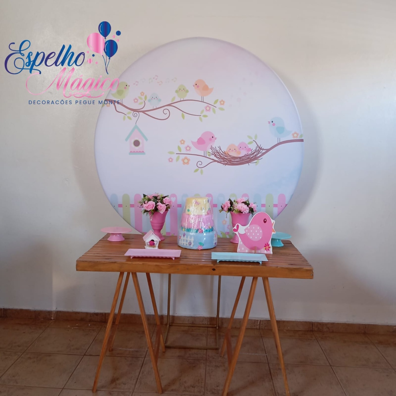 Jardim Passarinhos Combo 3 - Espelhomagicopeguemonte