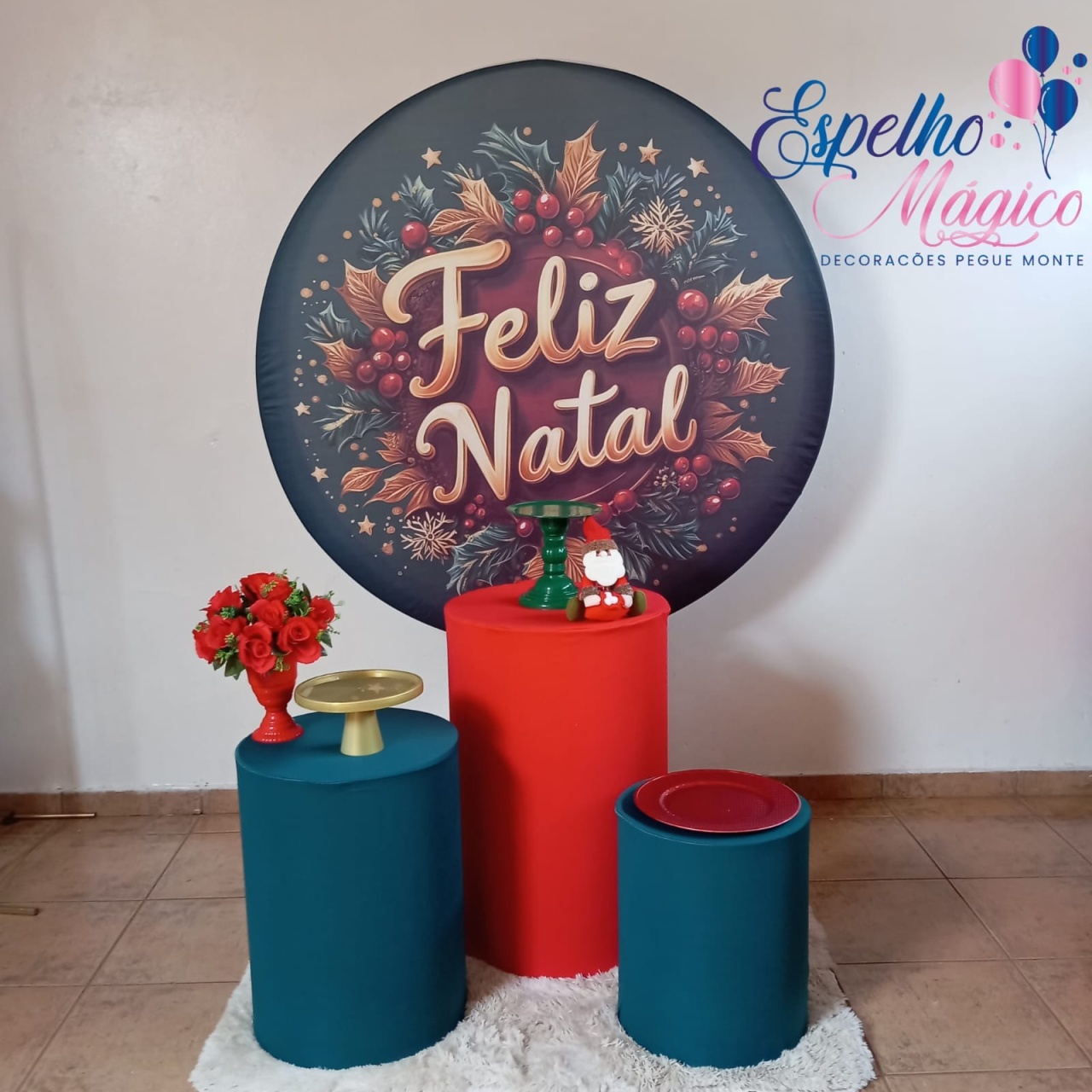 Feliz Natal  Verde - Espelhomagicopeguemonte