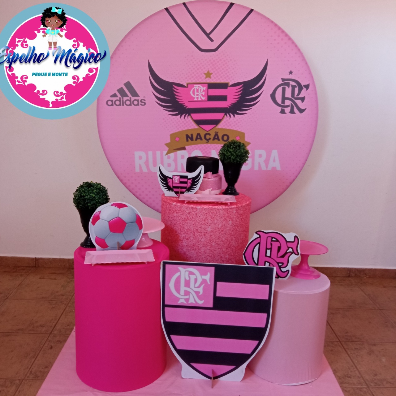 Flamengo Rosa Combo 2 - Espelhomagicopeguemonte