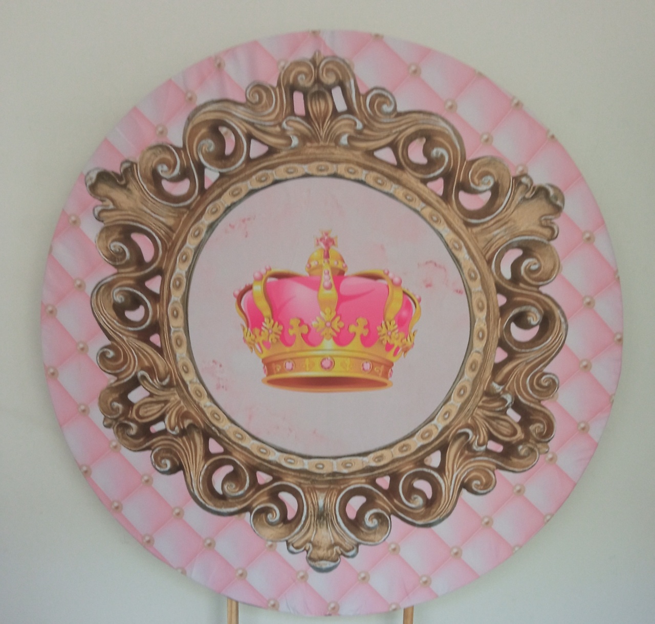 Capa Painel Coroa Rosa ( Reinado Rosa) - Espelhomagicopeguemonte