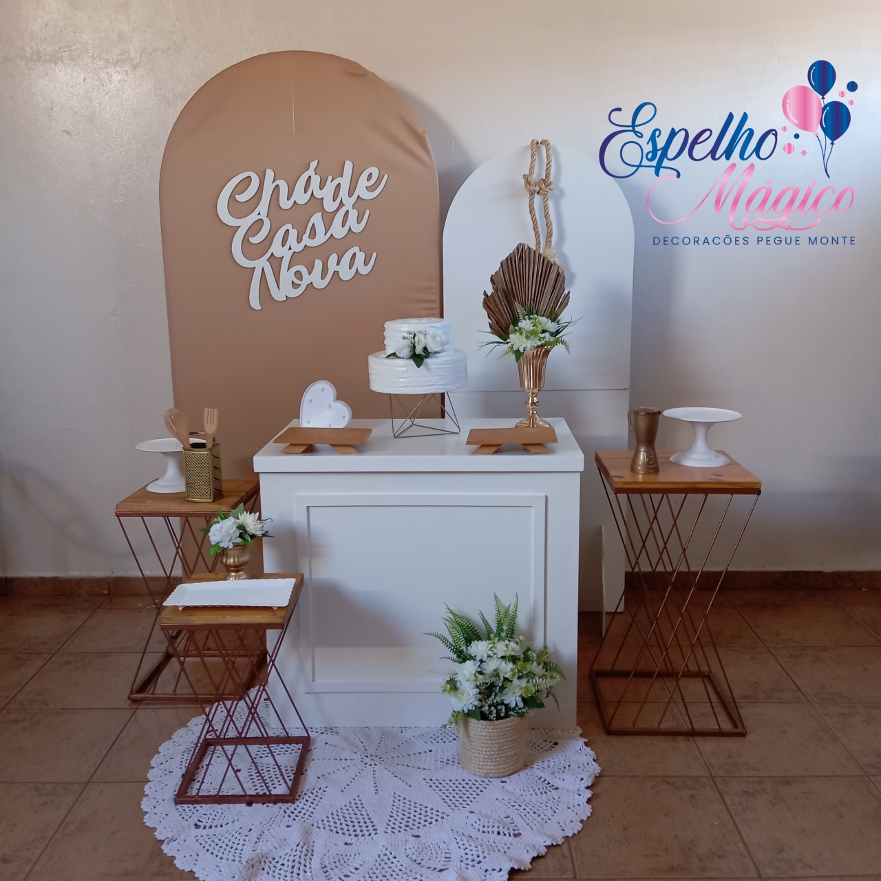 Decoração Chá de Casa Nova - Espelhomagicopeguemonte