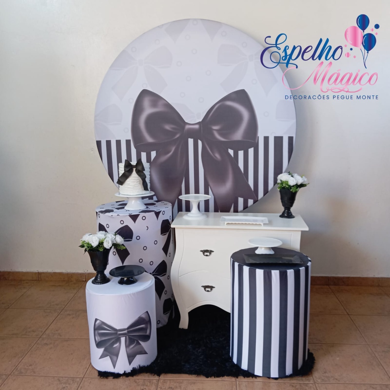 Laço Preto Combo 1 - Espelhomagicopeguemonte