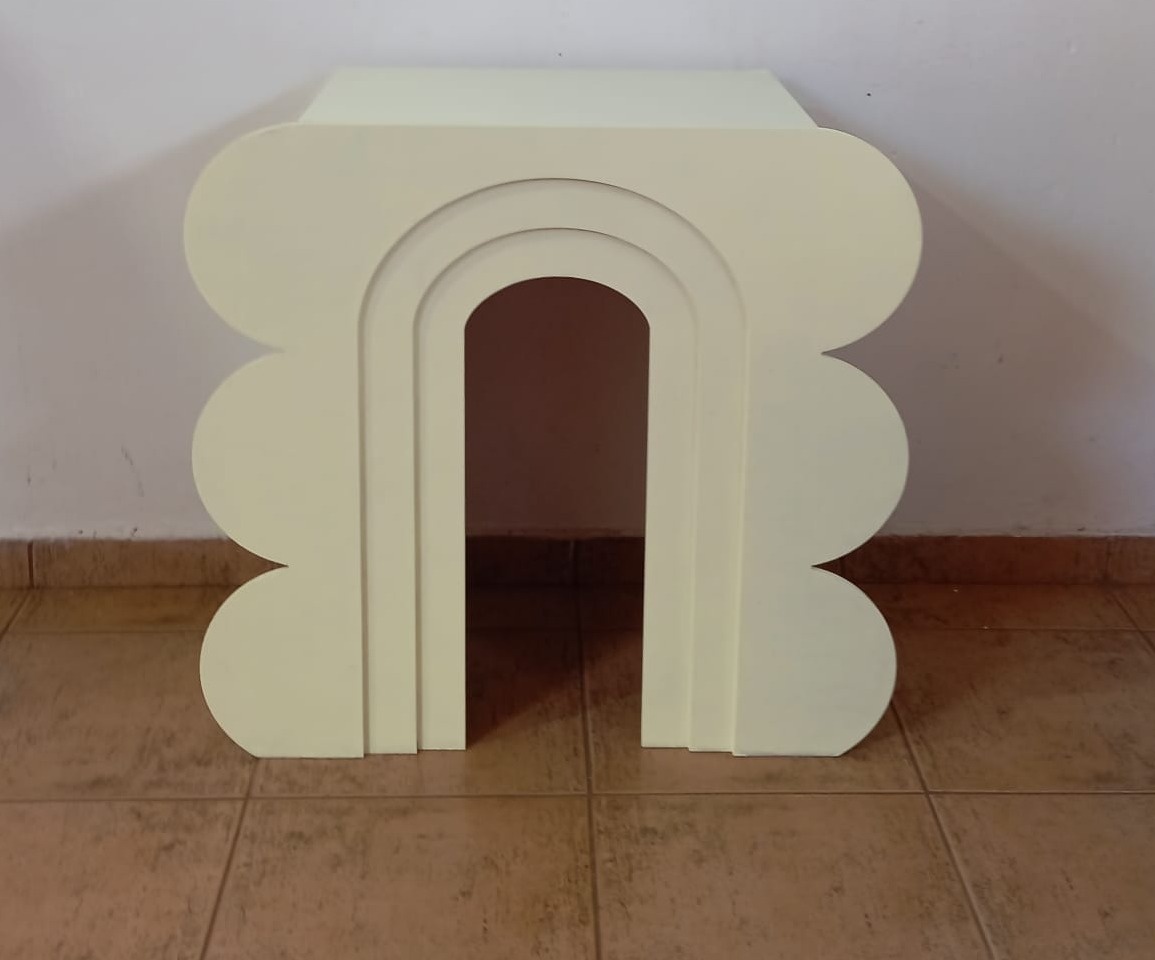 Mesa Nuvem Amarela Candy - Espelhomagicopeguemonte