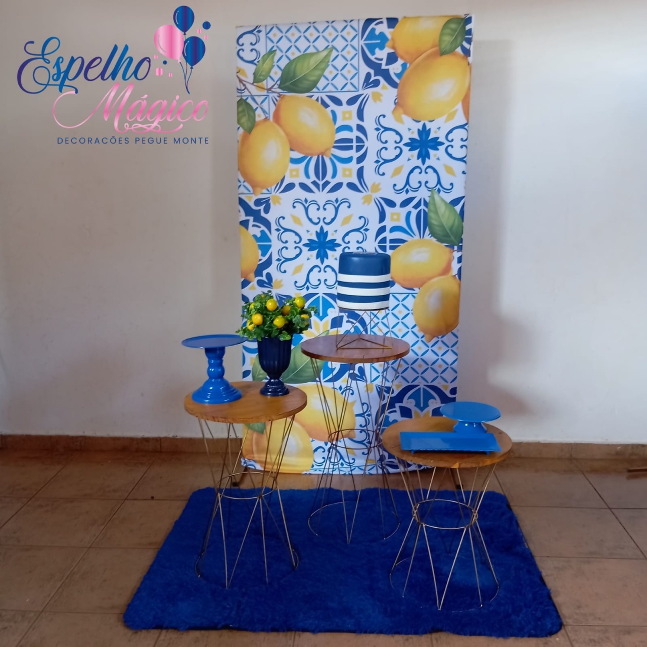 Limão Siciliano E Azulejo Português - Espelhomagicopeguemonte