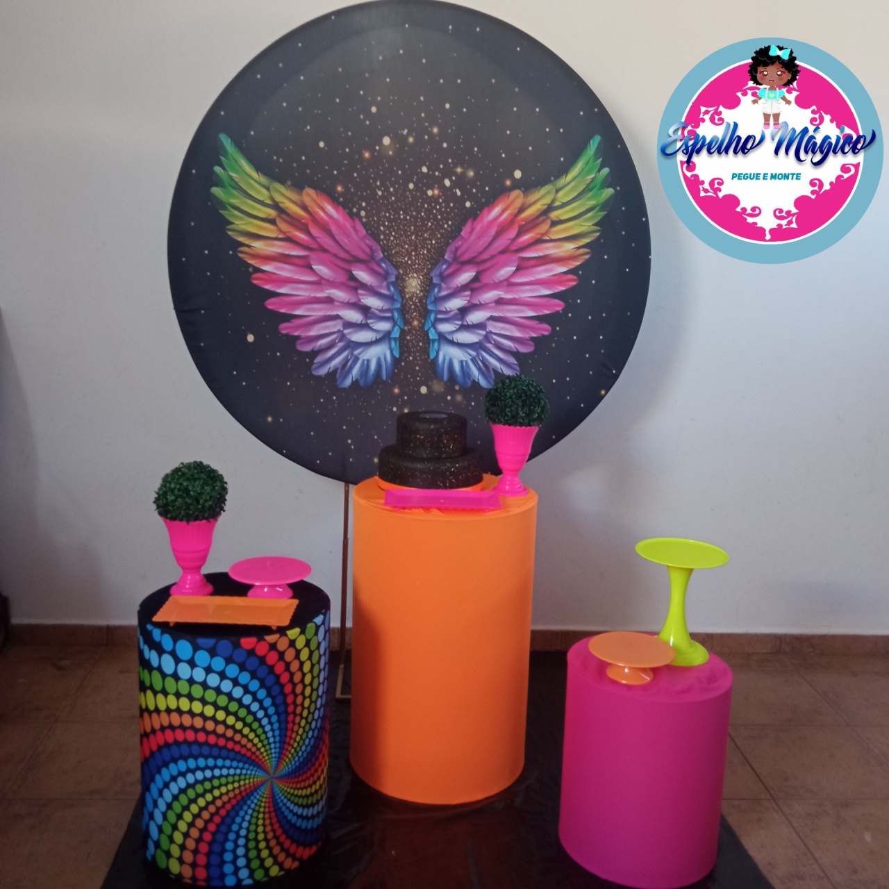 Neon Asas Combo 2  - Espelhomagicopeguemonte