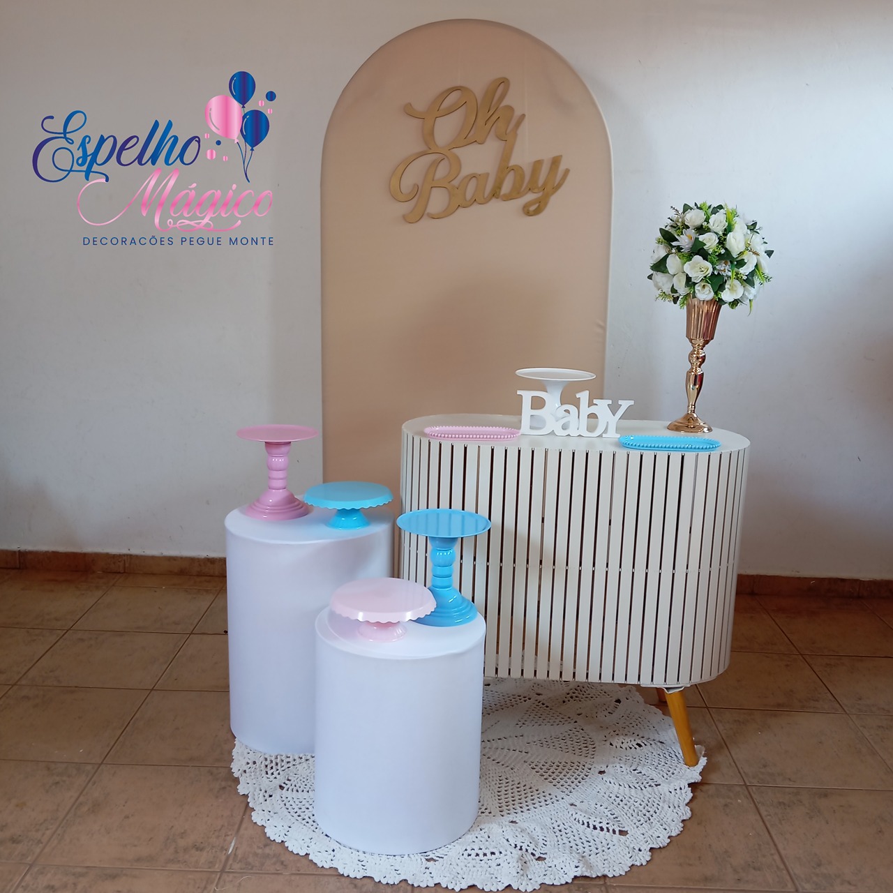  Cha Revelação Rosa E Azul - Espelhomagicopeguemonte