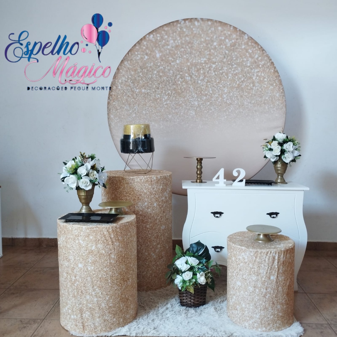 Glitter Dourado Combo 1 - Espelhomagicopeguemonte