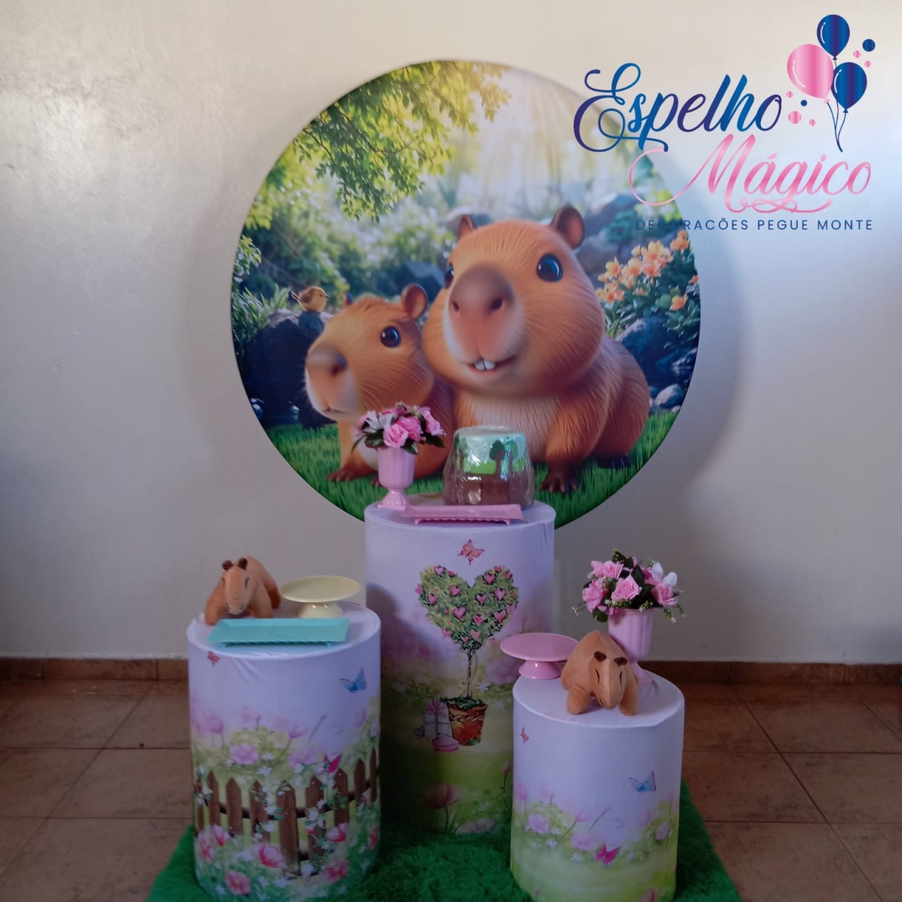 Capivara Menina Combo 2 - Espelhomagicopeguemonte