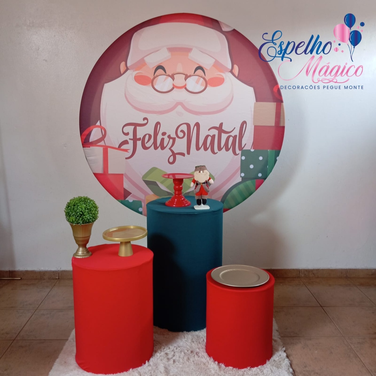  Feliz Natal  Papai Noel - Espelhomagicopeguemonte