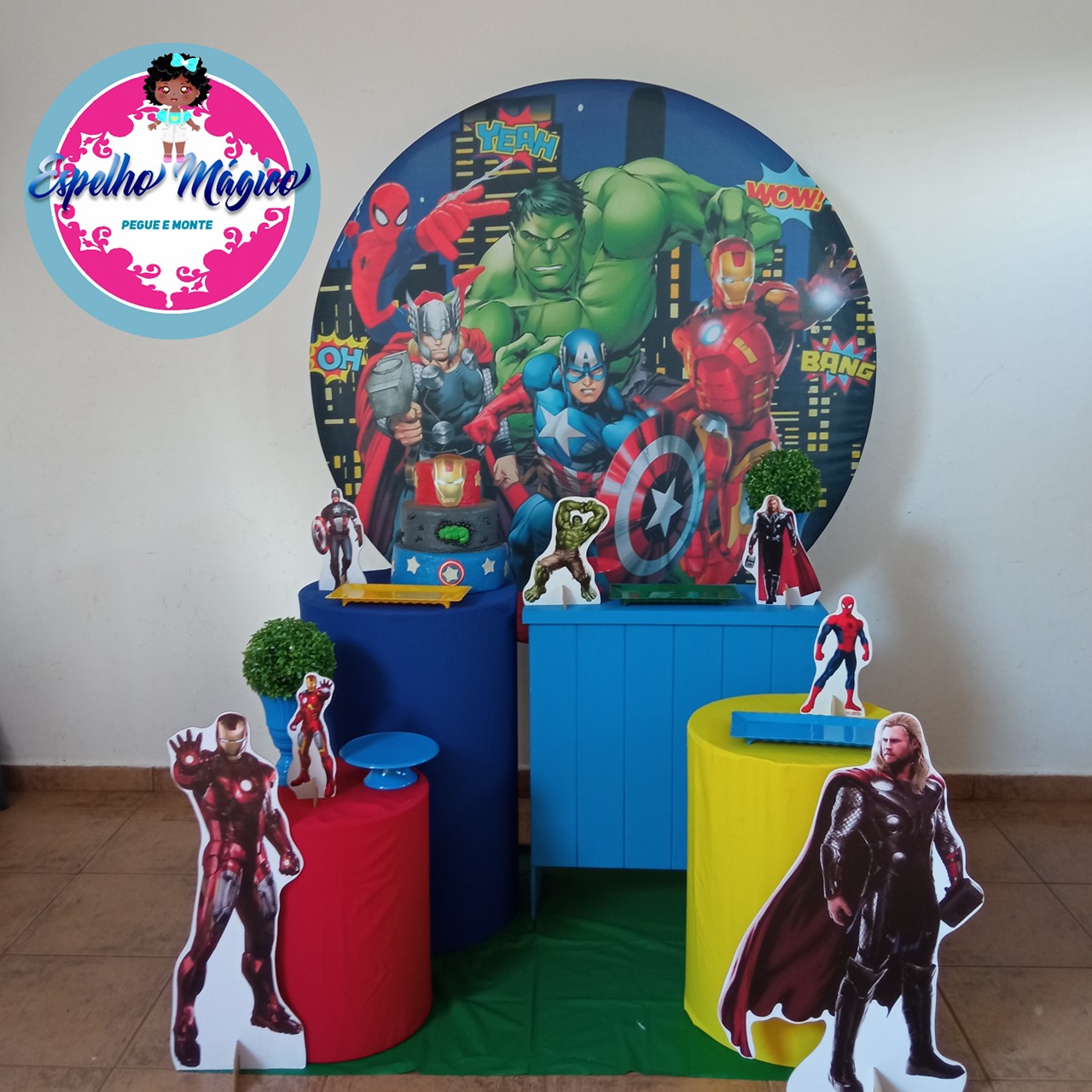  Vingadores 1 Combo 1 - Espelhomagicopeguemonte