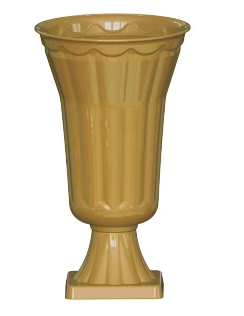 Vaso Grego Plus Dourado  - Espelhomagicopeguemonte