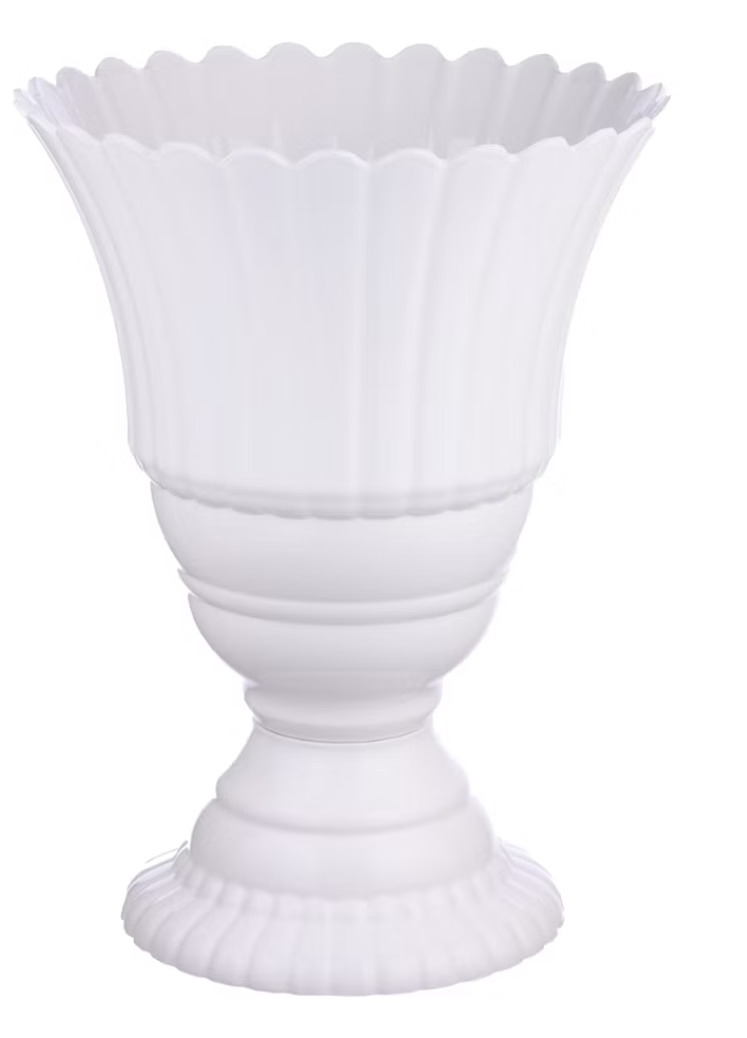 Vaso Real Branco  - Espelhomagicopeguemonte