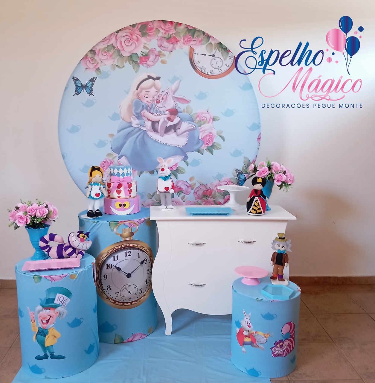 Alice No País da Maravilhas  Combo 1 - Espelhomagicopeguemonte