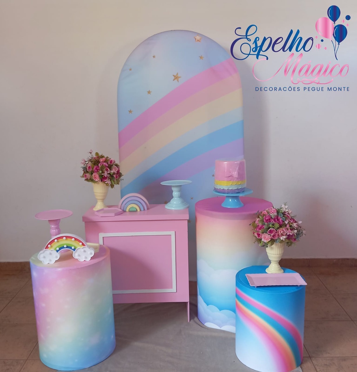 Arco Iris  Candy  Combo 1 - Espelhomagicopeguemonte