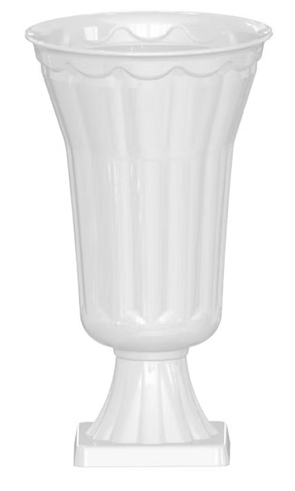 Vaso Grego Plus  Branco - Espelhomagicopeguemonte