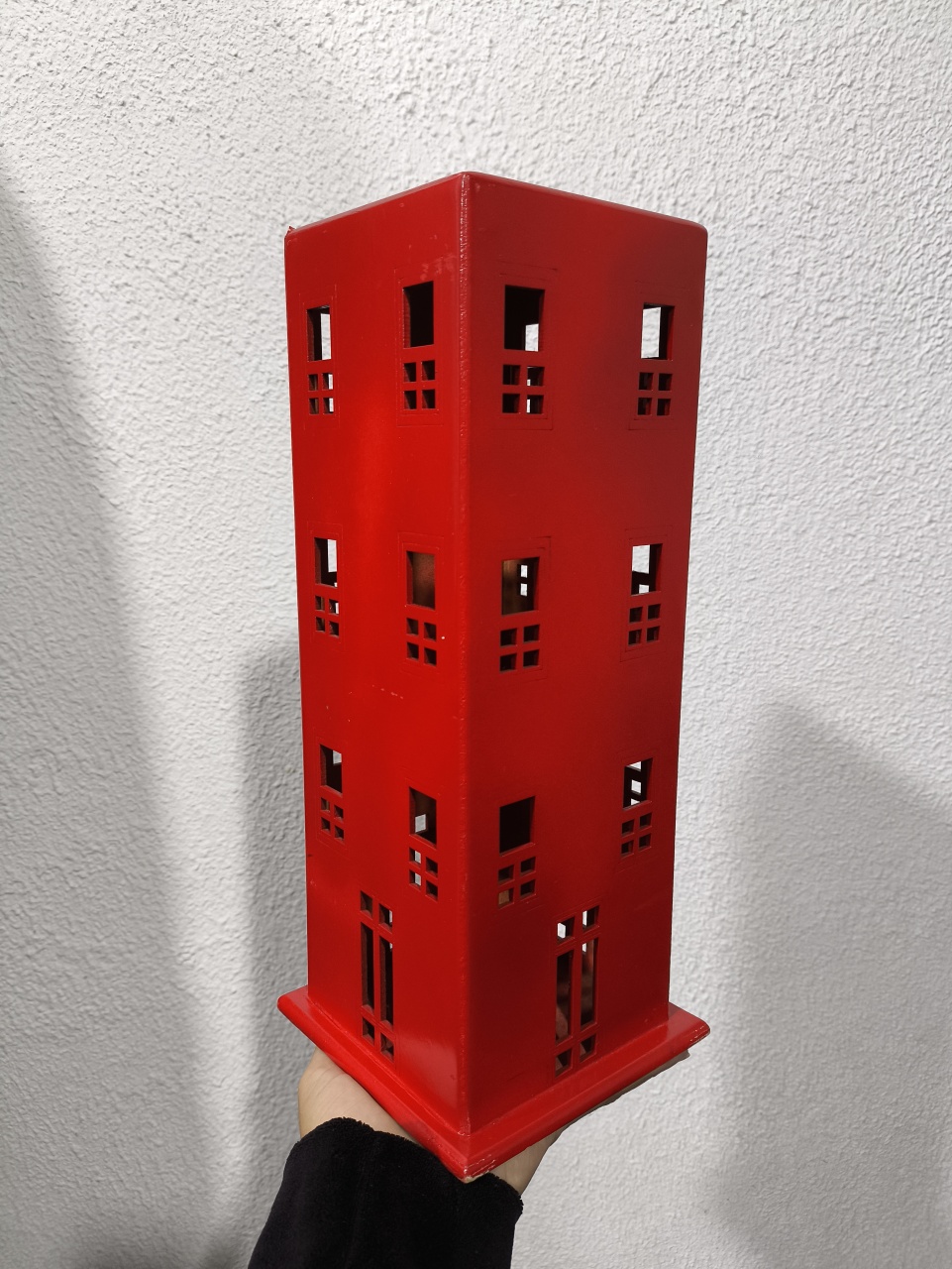 Prédio Mdf de Mesa Vermelha 40Cm - Baloesfeitosdesonhos 