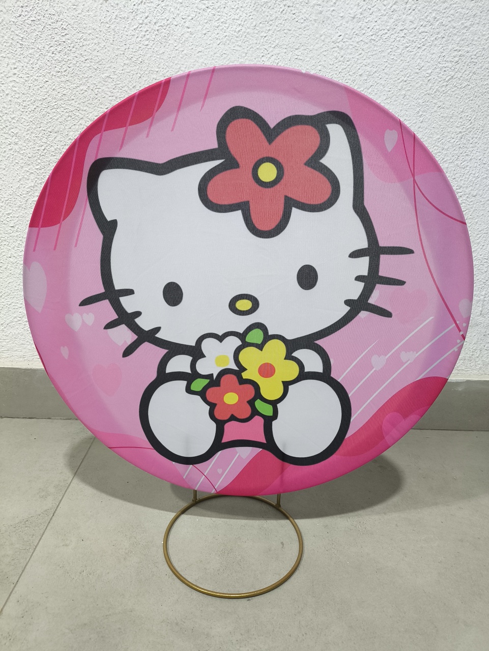 Mini Painel Hello Kitty 50X50 - Baloesfeitosdesonhos 