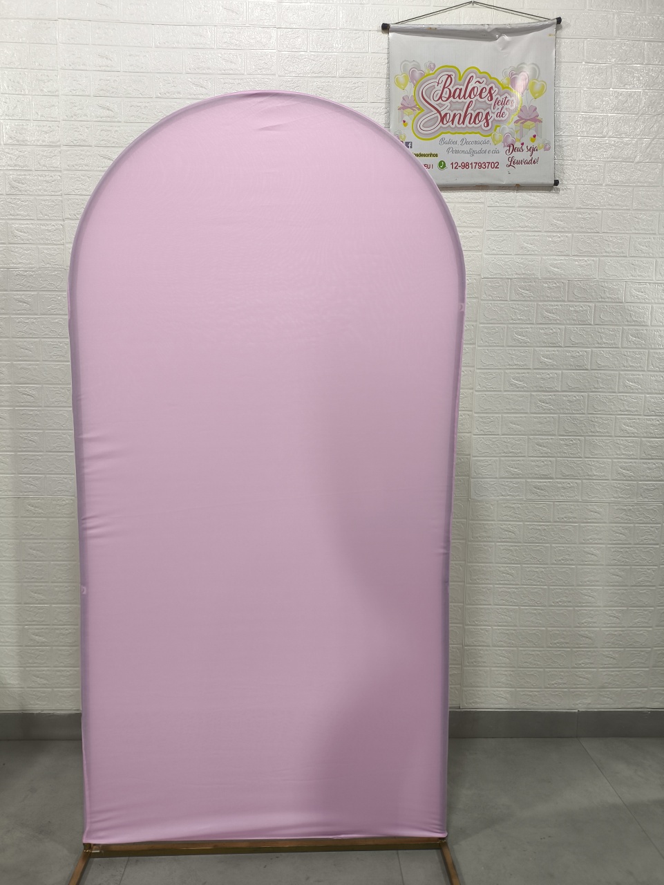 Painel Rosa Bebê - Baloesfeitosdesonhos 