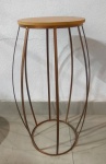 Trio de Mesas Com Formato de Barril  Rose Gold  - imagem 2