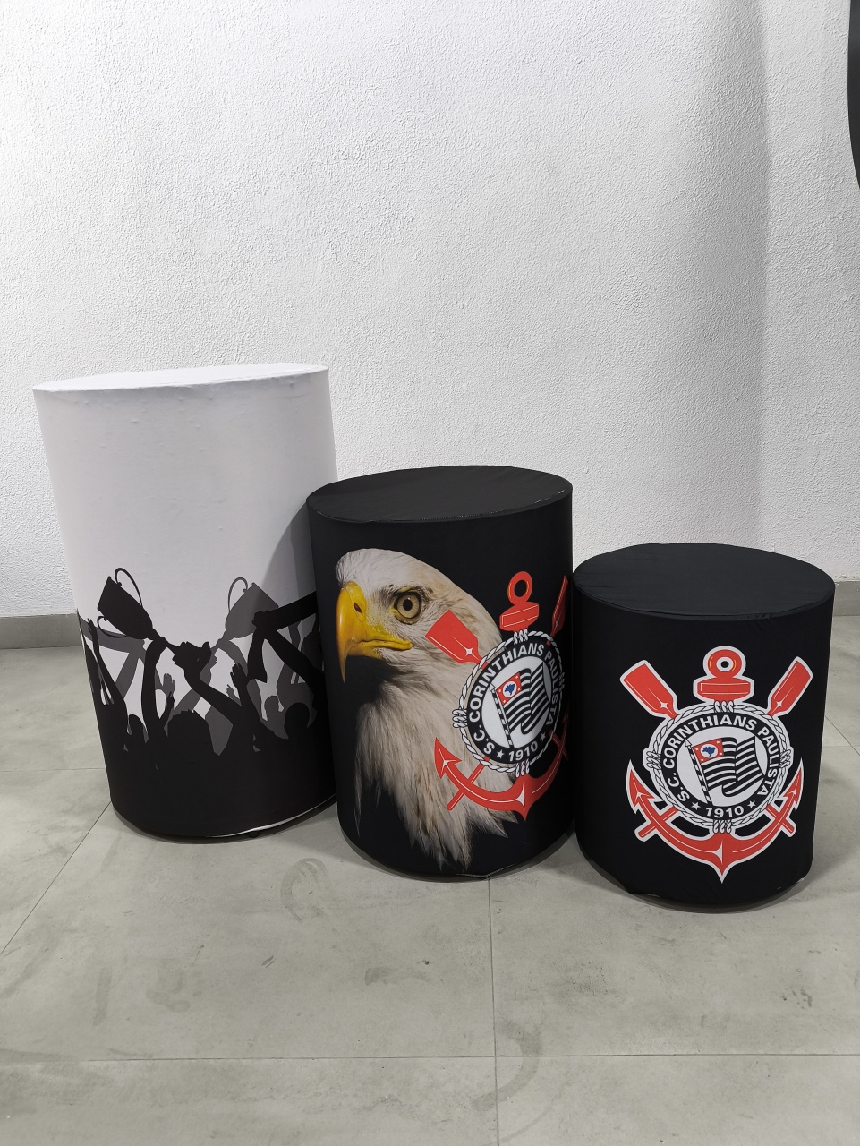 Trio de Cilindros P M G Corinthians - Baloesfeitosdesonhos 