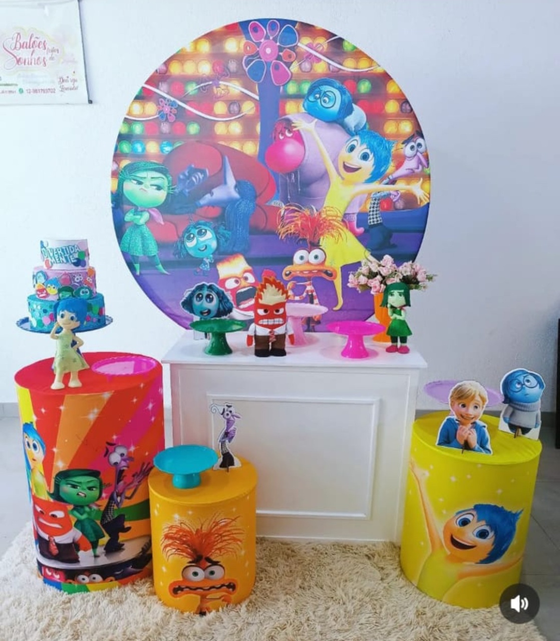 Kit Comemore Divertidamente  - Baloesfeitosdesonhos 