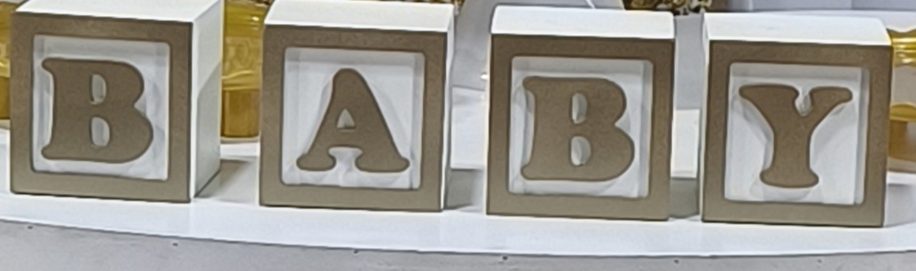 Cubo Baby Mesa 10Cm Altura - Baloesfeitosdesonhos 